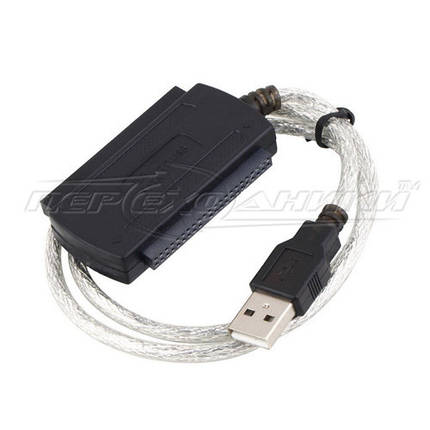Адаптер USB 2.0 to SATA IDE 2.5/3.5 з блоком живлення, фото 2
