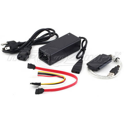 Адаптер USB 2.0 to SATA IDE 2.5/3.5 з блоком живлення, фото 2
