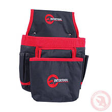Сумка поясна слюсарно-будівельна, 8 кишень, поліестер INTERTOOL SP-1036