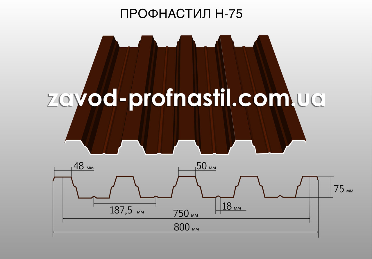 Профнастил Н-75