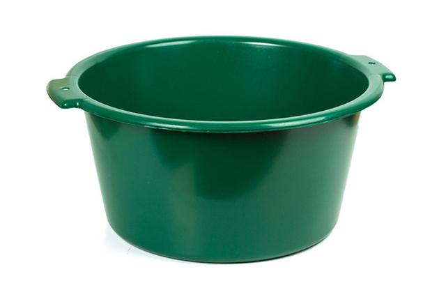 Таз пластиковый 20л хозяйственный (сорт 2), (цветной)