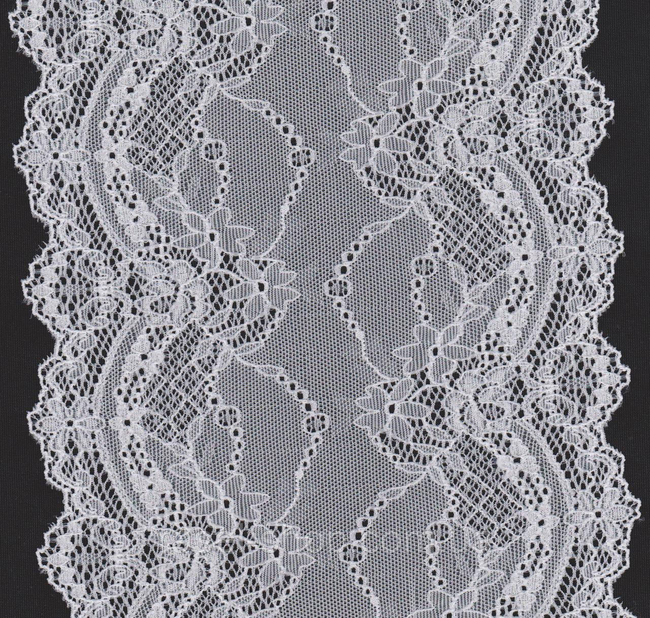 Мереживо стрейч біле 17см 1042-10,, фото 1