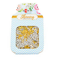 Набір написів з фольги "Celebrate!" , 7 грамів, колір золото, срібло мікс.