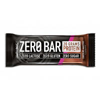 Батончик BioTech — Zero Bar (50 г) подвійний шоколад chocolate-marzipan/шоколад марципан