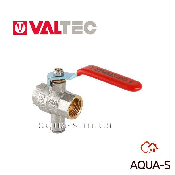 Кран шаровой Valtec DN 3/4" для подключения датчика температуры (Италия) VT.247.N.05 - фото 1 - id-p601980171