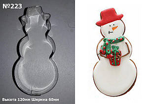 Високоміцна Вирубка для пряника Сніговик