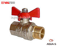 Кран шаровой Valtec BASE DN 1/2" (PN 40) внутренний-наружный (Италия) VT.218.N.04