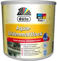 Аква-эмаль DUFA AQUA-SEIDENMATTLACK (ДЮФА) 2.5л полуматовая белая