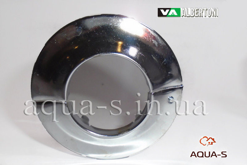 Декоративна чашка Albertoni (1") 32 мм розбірна сталева (ХРОМ) Італія