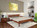 Ліжко півтораспальне з натурального дерева в спальню, дитячу Роял (Сосна, Бук) Арбор Древ, фото 7