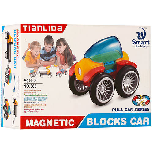 Magnetic best sale blocks car