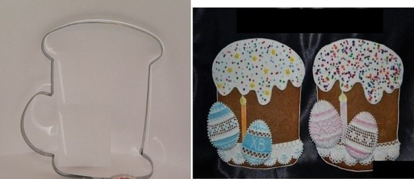 Вирубка для пряника Великодня з яйцем, фото 1