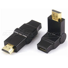 Перехідник mini HDMI (F) — HDMI (M), поворотний