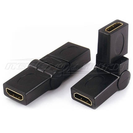 Перехідник HDMI (F) - HDMI (F), 360 градусів, фото 2