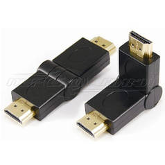 Перехідник HDMI (M) — HDMI (M), поворотний