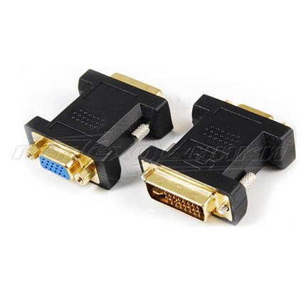 Переходник DVI (24+5) (M) to VGA (F) Premium, фото 1