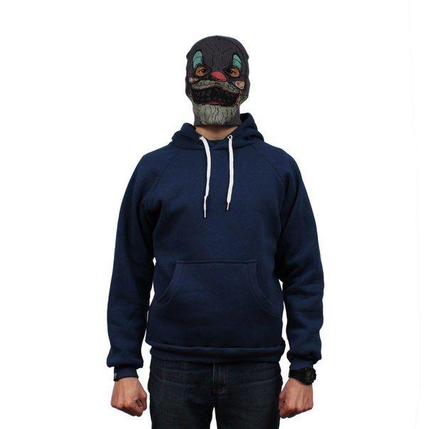 Чоловіча кофта кенгуру Bandit - Printed Font Navy (толстовка, чоловіча кофта)