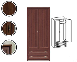 Шафа (шкаф) з ДСП/МДФ в спальню/вітальню/дитячу 2D2S (без дзеркал) горіх канадський Джоконда ВМВ Холдінг