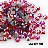 Стрази А+ преміум, Lt.Siam AB (алий) SS16 (3,8-4,0 мм) термоклейові. Ціна за 144 шт.