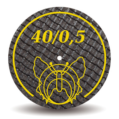 Відрізний диск армований скловолокном 40х0,5 мм (Motyl, Мотиль, Метелик), 1шт., фото 1