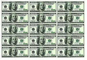 Вафельна картинка Гроші, для торта