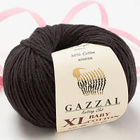 Пряжа GAZZAL Baby cotton XL 3433 (Газзал Беби Котон XL) черный