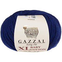 Пряжа GAZZAL Baby cotton XL 3438 (Газзал Беби Котон XL) темно-синий