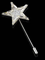 Брошка у формі шпильки Зірка