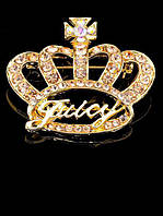 Оригінальна брошка Корона золотиста