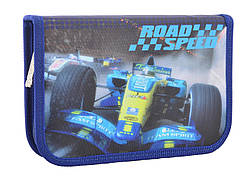 Пенал шкільний Smart твердий одинарний з клапанами Road speed 531714