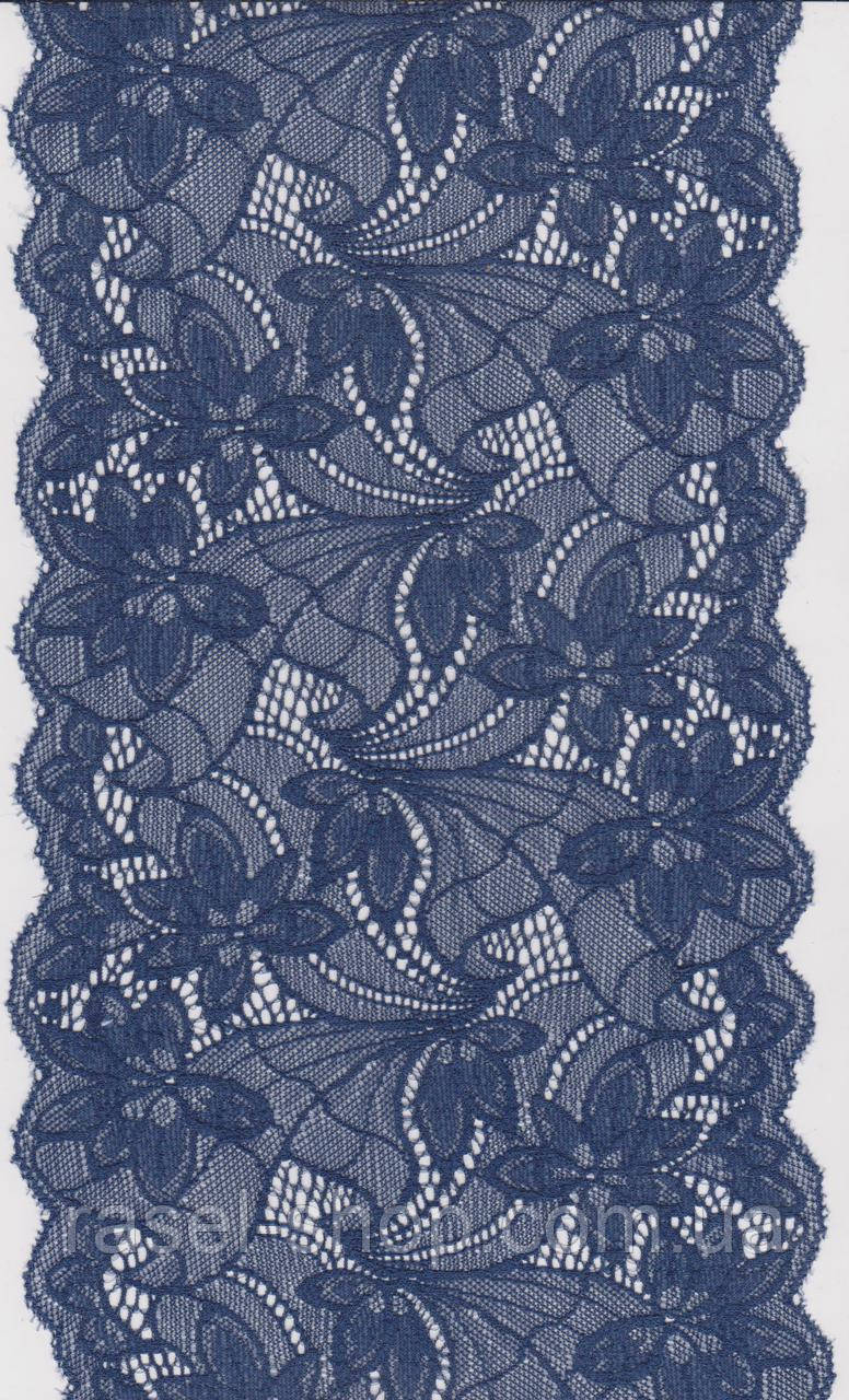 Мереживо стрейч гр,синій 17см 1225-16, фото 1