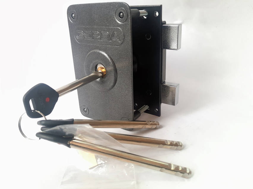 Замок накладной Gerda Tytan ZX GT7 длина ключа 125мм графит