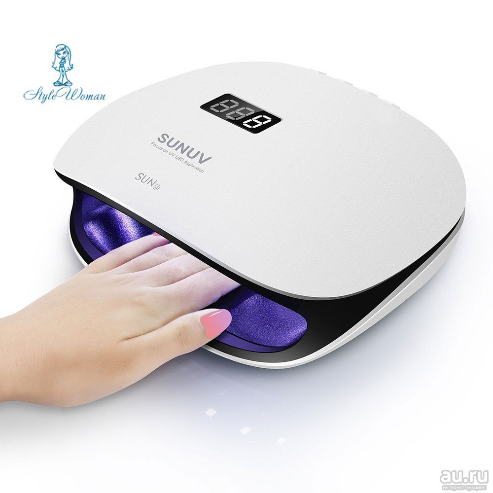 UV-LED Лампа SUN 4 48W професійна лампа для сушіння нігтів Оригінал 36 діодів