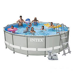 Каркасний басейн Intex Ultra Frame Pool 488x122 см Басейн круглий