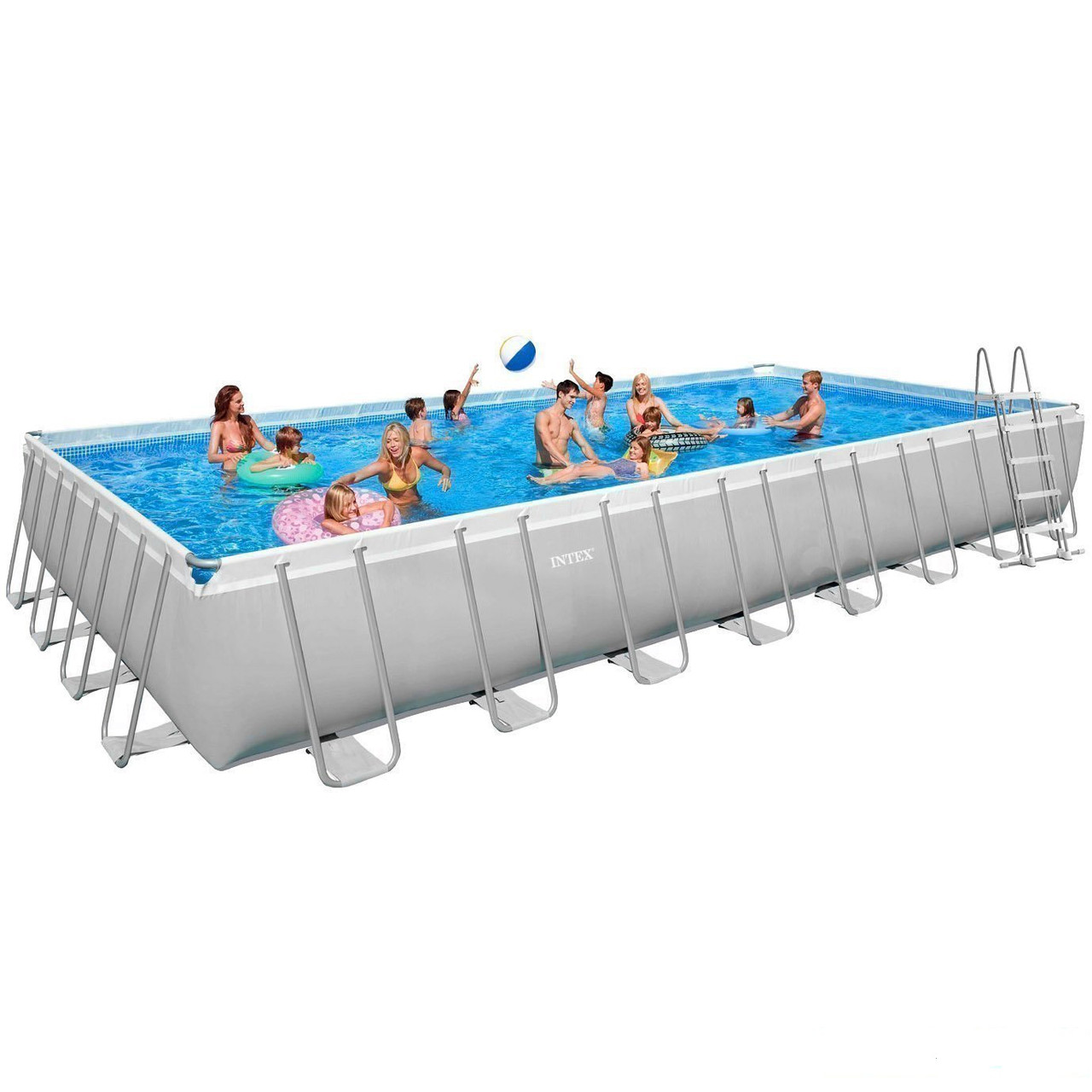 Каркасний басейн Intex Ultra Frame Rectangular Pool 975х488х132 см Басейн прямокутний