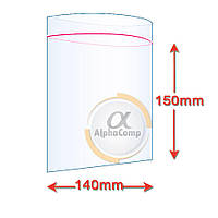 140 х 150 Пакети струна із замком Zip-Lock (паковання 100 шт.)