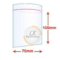 70 х 100 Пакети струна із замком Zip-Lock (паковання 100 шт.)