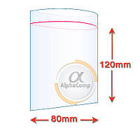 80 х 120 Пакети струна із замком Zip-Lock (паковання 100 шт.)