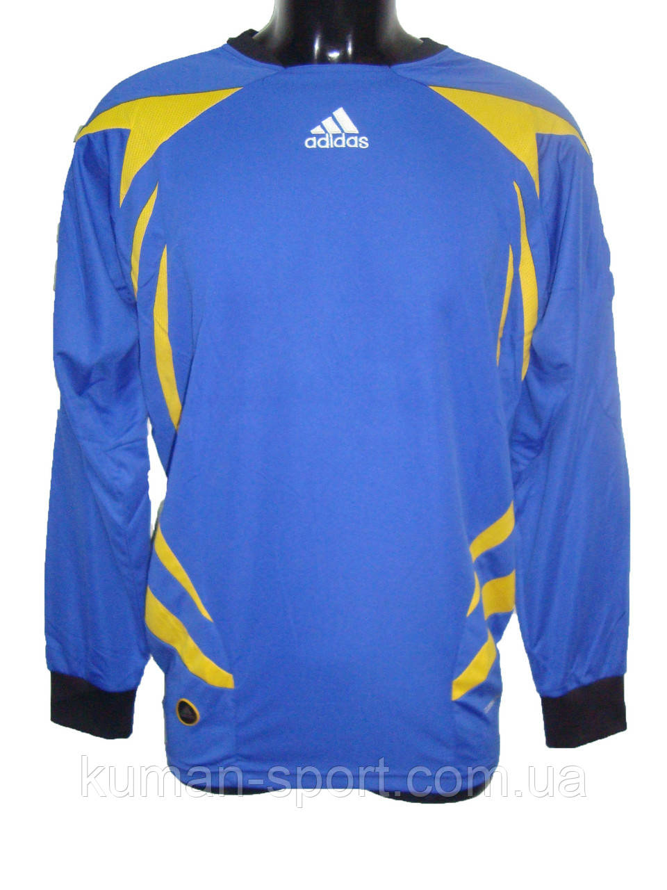 Кофта воротарська ADIDAS синьо-жовта 2XL, фото 1