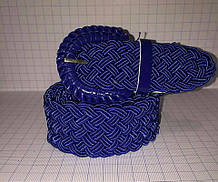 Жіночий ремінь плетінка П-1 (синій)
