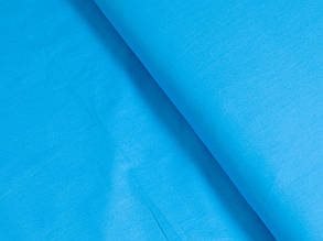 Сатин (бавовняна тканина) бірюза однотон