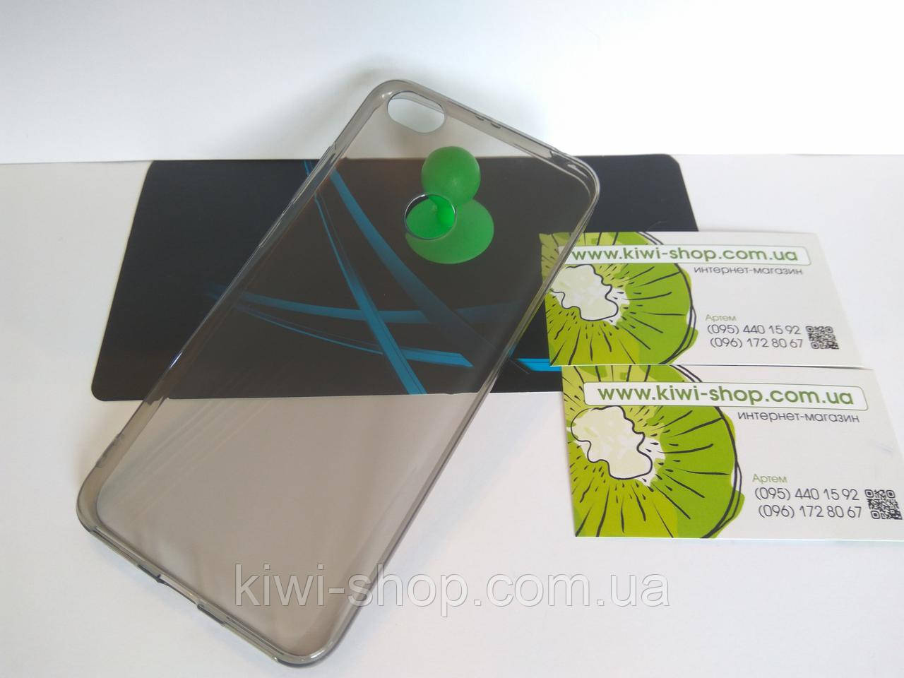 Сірий силіконовий чохол бампер для Xiaomi redmi Note 5A/5A Pro