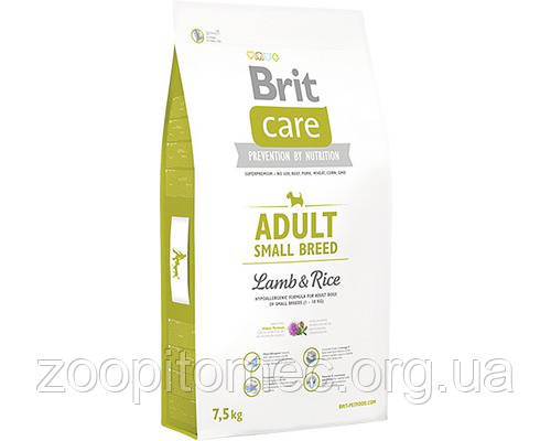 Корм Brit Care (Брит Кеа) Adult Small Breed Lamb Rice для дорослих собак дрібних порід ягня з рисом на вагу, 1 кг