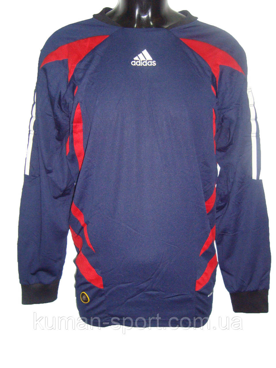 Кофта воротарська ADIDAS темно-синя, фото 1
