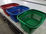 Кошики пластикові для супермаркетів 22 л. нові. Кошики покупцеві б/у, фото 2