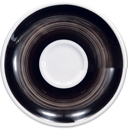Блюдце 14,5 см Black для серій "Verona/Torino/Bari/Palermo Millecolori Hand Painted", фото 1