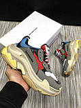 Кросівки жіночі Balenciaga Triple S Beige Red, фото 5