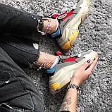 Кросівки жіночі Balenciaga Triple S Beige Red, фото 6