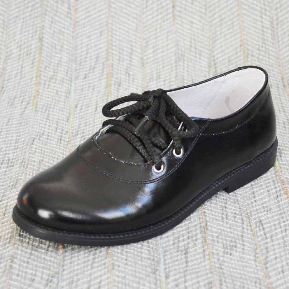 Шкільні шкіряні туфлі, Eleven shoes (код 0257) розміри: 34-39