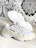 Кросівки жіночі Balenciaga Triple S "Cream", фото 5